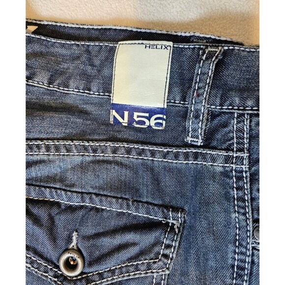 Helix Jeans Mens 34x30 Blue Slim Fit Bootcut  Denim Pants - Picture 3 of 9